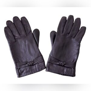 CASHMERE LINED LEATHER GLOVES, L